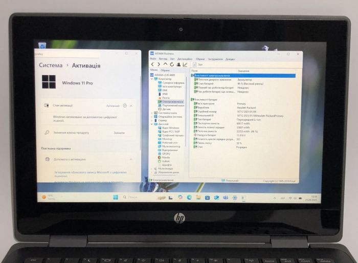 Нетбук-трансформер Б-клас HP ProBook x360 11 G5 EE / 11.6" (1366x768) TN Touch / Intel Pentium Silver N5030 (4 ядра по 1.1 - 3.1 GHz) / 8 GB DDR4 / 256 GB SSD / Intel HD Graphics 605 / WebCam / Win 11 Pro б/в - зображення 11