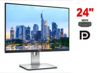 Монітор Dell UltraSharp U2415b / 24" (1920x1200) IPS / 1x HDMI, 3x DisplayPort, 6x USB 3.0, 1x Audio / VESA 100 x 100 / Pivot б/в