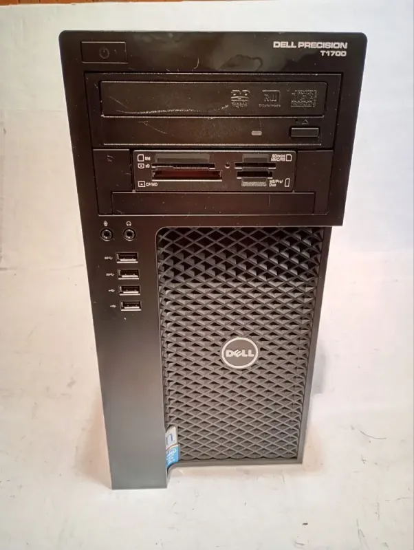 Робоча станція Dell Precision T1700 Tower / Intel Core i7-4770 (4 (8) ядра по 3.4 - 3.9 GHz) / 16 GB DDR3 / 480 GB SSD / nVidia Quadro 600, 1 GB DDR3, 128-bit / DVD-RW б/в - зображення 2