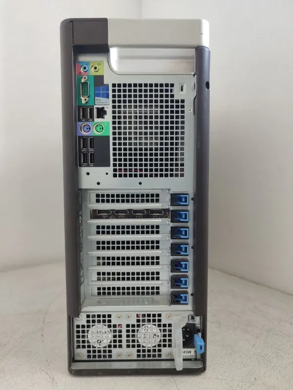 Робоча станція Dell Precision T7810 Tower / 2x Intel Xeon E5-2699 v3 (18 (36) ядер по 2.3 - 3.6 GHz) / 64 GB DDR4 / 256 GB SSD / nVidia Quadro M4000, 8 GB GDDR5, 256-bit / DVD-ROM б/в - зображення 4