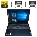 Ультрабук Б-клас Lenovo IdeaPad 3 15ABA7 / 15.6" (1920x1080) IPS / AMD Ryzen 7 5825U (8 (16) ядра по 2.0 - 4.5 GHz) / 8 GB DDR4 / 256 GB SSD / AMD Radeon Graphics / WebCam б/в