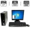 Комплект ПК: Б-клас Fujitsu Esprimo E5730 E85 SFF / Intel Core 2 Duo E8500 (2 ядра по 3.16 GHz) / 4 GB DDR2 / 160 GB HDD / Intel HD Graphics / DVD-ROM + Монітор Б-клас ViewSonic VA703b / 17" (1280x1024) TN / VGA  б/в