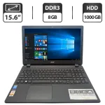 Ноутбук Acer Aspire MM1-571 / 15.6" (1366x768) TN / Intel Core i3-5005U (2 (4) ядра по 2.0 GHz) / 8 GB DDR3 / 1000 GB HDD / Intel HD Graphics 5500 / WebCam / DVD-ROM б/в