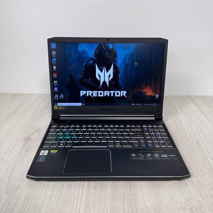 Ігровий ноутбук Acer Predator Helios PH315-53 / 15,6" (1920x1080) IPS / Intel Core i7-10750H (6 (12) ядер по 2,6 - 4,8 ГГц) / 16 ГБ DDR4 / 512 ГБ SSD / nVidia GeForce RTX 2060, 6 ГБ GDDR6, 192-біт / Веб-камера б/в - зображення 2