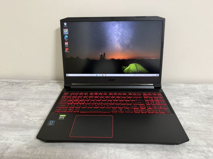 Ігровий ноутбук Б-класу Acer Nitro 5 AN515-55-53E5 / 15.6" (1920x1080) IPS / Intel Core i5-10300H (4 (8) ядра по 2,5 - 4,5 ГГц) / 16 ГБ DDR4 / 512 ГБ SSD / nVidia GeForce RTX 3050, 4 ГБ GDDR6, 128-bit / WebCam / Win 10 Home б/в - изображение 3