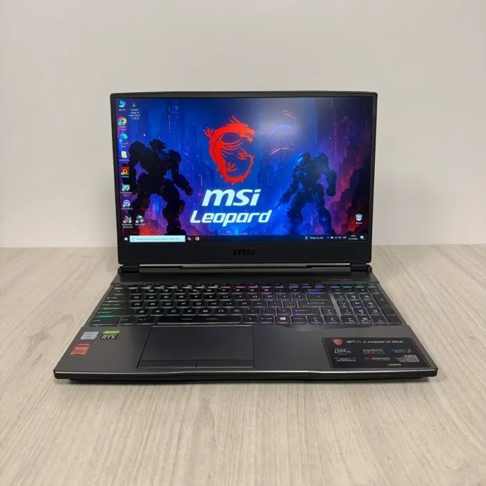 Ігровий ноутбук MSI Leopard GP65 9SE / 15,6" (1920x1080) IPS / Intel Core i7-9750H (6 (12) ядер по 2,6 - 4,5 ГГц) / 16 ГБ DDR4 / 512 ГБ SSD / nVidia GeForce RTX 2060, 6 ГБ GDDR6, 192-біт / WebCam б/в - зображення 2