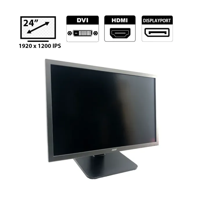 Монітор Acer B246WL / 24" (1920x1200) IPS / HDMI, DVI, DispalyPort б/в - зображення 1