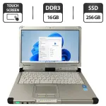 Захищений ноутбук Panasonic Toughbook CF-C2 / 12.5" (1366x768) IPS Touch / Intel Core i5-4300U (2 (4) ядра по 1.9 - 2.9 GHz) / 16 GB DDR3 / 256 GB SSD / Intel HD Graphics 4400 / WebCam / Стилус б/в