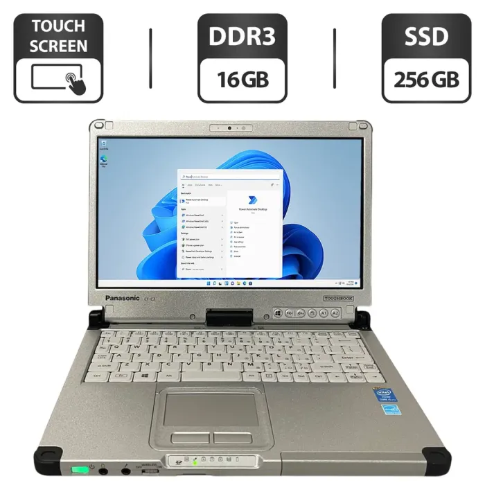 Захищений ноутбук Panasonic Toughbook CF-C2 / 12.5" (1366x768) IPS Touch / Intel Core i5-4300U (2 (4) ядра по 1.9 - 2.9 GHz) / 16 GB DDR3 / 256 GB SSD / Intel HD Graphics 4400 / WebCam / Стилус б/в - зображення 1