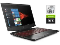 Ігровий ноутбук Б-клас HP Omen 15-dh1088nr / 15.6" (1920x1080) IPS / Intel Core i5-10300H (4 (8) ядра по 2.5 - 4.5 GHz) / 16 GB DDR4 / 500 GB SSD / nVidia GeForce RTX 2060, 6 GB GDDR6, 192-bit / WebCam б/в