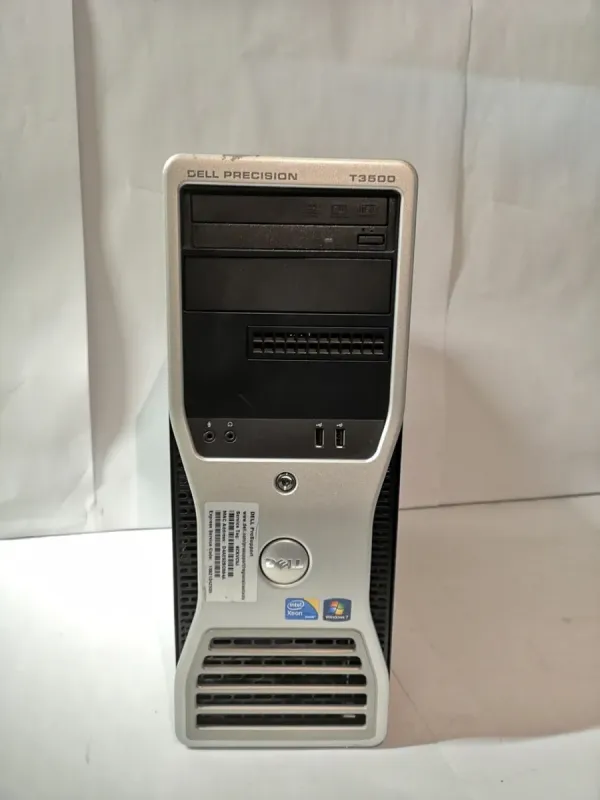Робоча станція Dell Precision T3500 Tower / Intel Xeon W3530 (4 (8) ядра по 2.8 - 3.06 GHz) / 4 GB DDR3 / 250 GB HDD / nVidia Quadro FX 1800, 768 MB, 192-bit / DVD-RW б/в - зображення 2