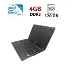 Ноутбук Terra Mobile 1415 / 14" (1366x768) TN / Intel Celeron N2840 (2 ядра по 2.16 - 2.58 GHz) / 4 GB DDR3 / 120 GB SSD / Intel HD Graphics / WebCam б/в