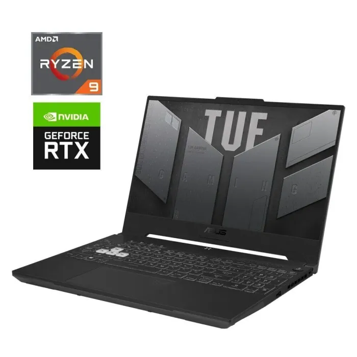 Ігровий ноутбук Asus TUF Gaming A15 FA507XU / 15.6" (1920x1080) IPS / AMD Ryzen 9 7940HS (8 (16) ядер по 4.0 - 5.2 GHz) / 16 GB DDR5 / 512 GB SSD M.2 / nVidia GeForce RTX 4050, 6 GB GDDR6, 96-bit / WebCam б/в - зображення 1