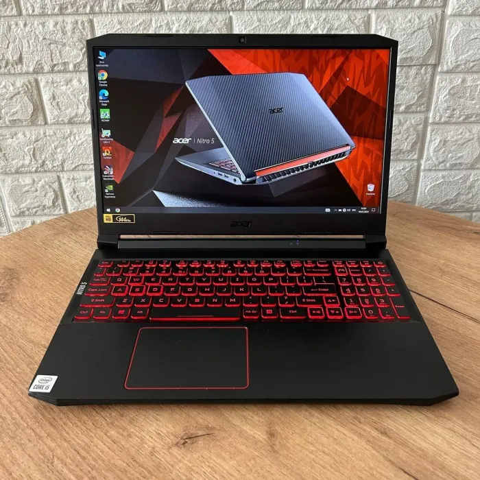Ігровий ноутбук Б-клас Acer Nitro 5 AN515-55 / 15.6" (1920x1080) IPS / Intel Core i5-10300H (4 (8) ядра по 2.5 - 4.5 GHz) / 16 GB DDR4 / 512 GB SSD / nVidia GeForce RTX 3050, 4 GB GDDR6, 128-bit / WebCam б/в - зображення 2