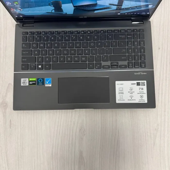 Ігровий ультрабук-трансформер Asus ZenBook Flip Q537FD / 15.6" (3840x2160) IPS Touch / Intel Core i7-10510U (4 (8) ядра по 1.8 - 4.9 GHz) / 16 GB DDR4 / 1000 GB SSD NVMe / nVidia GeForce GTX 1050 Max-Q, 4 GB GDDR5, 128-bit / WebCam б/в - зображення 9