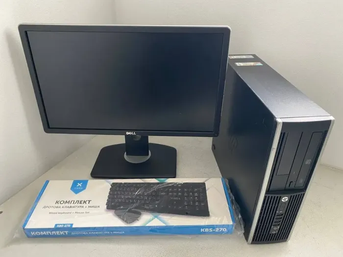 Комплект ПК: HP Compaq 8200 Elite SFF / Intel Core i5-2400 (4 ядра по 3.1 - 3.4 GHz) / 8 GB DDR3 / 320 GB HDD / Intel HD Graphics 2000 + Монітор Б-клас 22" (1680x1050) TN / VGA / Різні бренди б/в - зображення 2