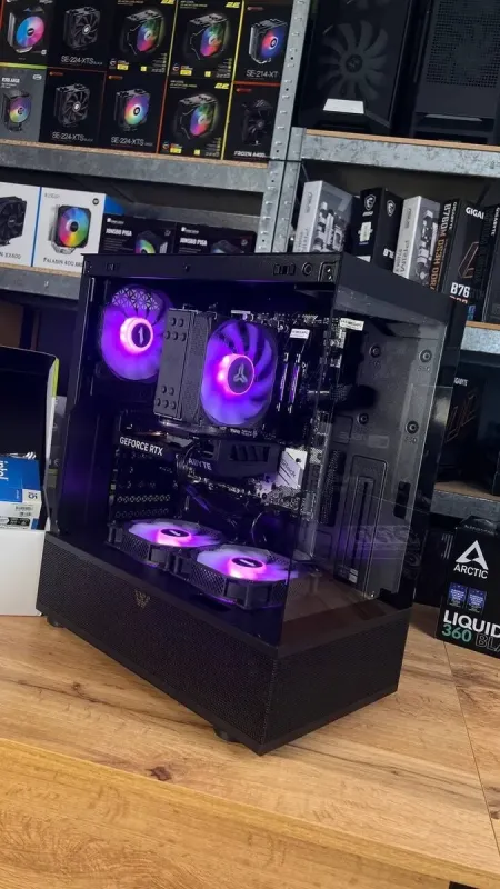 Збірка під замовлення: ігровий ПК 1stPlayer Mi7 Pro Tower / AMD Ryzen 5 5600 (6 (12) ядер по 3.5 - 4.4 GHz) / 32 GB DDR4 / 1000 GB SSD M.2 / nVidia GeForce RTX 4060, 8 GB GDDR6, 128-bit / 750W - зображення 3