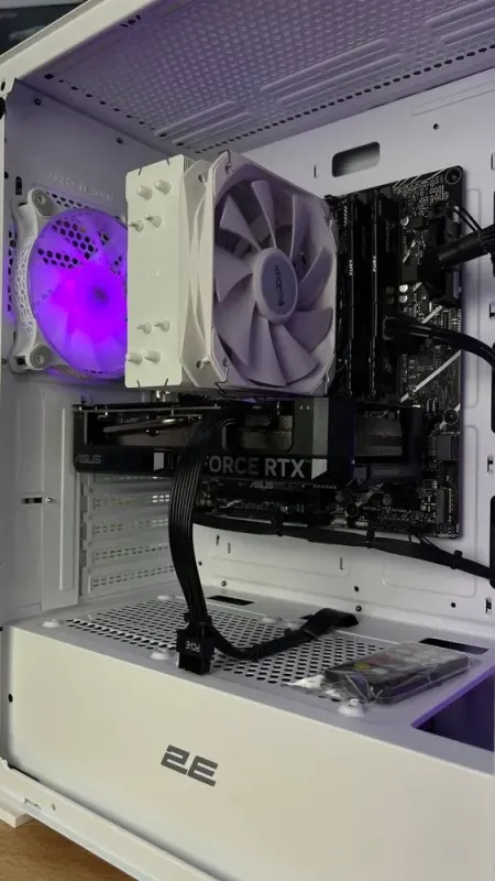 Збірка під замовлення: ігровий ПК 2E Gaming Virtus Neo G3301NW White Tower / Intel Core i5-12400F (6 (12) ядер по 2.5 - 4.4 GHz) / 16 GB DDR4 / 1000 GB SSD M.2 / nVidia GeForce RTX 4060, 8 GB GDDR6, 128-bit / 650W / HDMI - зображення 3