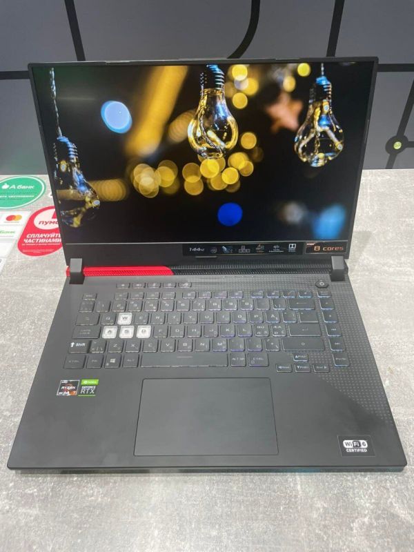 Ігровий ноутбук Asus ROG Strix G513IM-HN014T / 15.6" (1920x1080) IPS / AMD Ryzen 7 4800H (8 (16) ядер по 2.9 - 4.2 GHz) / 16 GB DDR4 / 1000 GB SSD / nVidia GeForce RTX 3060, 6 GB GDDR6, 192-bit б/в - зображення 2