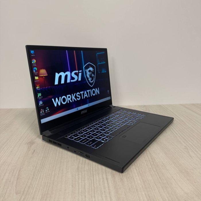 Мобільна робоча станція Б-клас MSI WS66 10TMT / 15.6" (1920x1080) IPS Touch / Intel Core i9-10980HK (8 (16) ядер по 2,4 - 5,3 ГГц) / 32 ГБ DDR4 / 1000 ГБ SSD NVMe / nVidia Quadro RTX 5000 Max-Q, 16 ГБ GDDR6, 256-біт / WebCam б/в - зображення 4