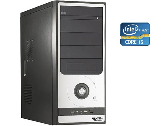 ПК Asus Vento TA-881 Tower / Intel Core i5-2400 (4 ядра по 3.1 - 3.4 GHz) / 8 GB DDR3 / 120 GB SSD + 500 GB HDD / nVidia GeForce GT 420, 2 GB DDR3, 128-bit / DVD-RW / 400W б/в - зображення 1