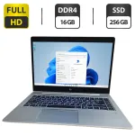 Ультрабук HP EliteBook 745 G6 / 14" (1920x1080) IPS / AMD Ryzen 5 Pro 3500U (4 (8) ядра по 2.1 - 3.7 GHz) / 16 GB DDR4 / 256 GB SSD / AMD Radeon RX Vega 8 Graphics / WebCam / Windows 11 Pro б/в