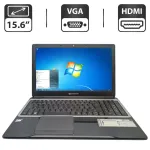 Ноутбук Packard Bell EasyNote TE69KB / 15.6" (1366x768) TN / AMD E1-2500 (2 ядра по 1.4 GHz) / 6 GB DDR3 / 320 GB HDD / Intel HD Graphics / WebCam / АКБ не тримає б/в