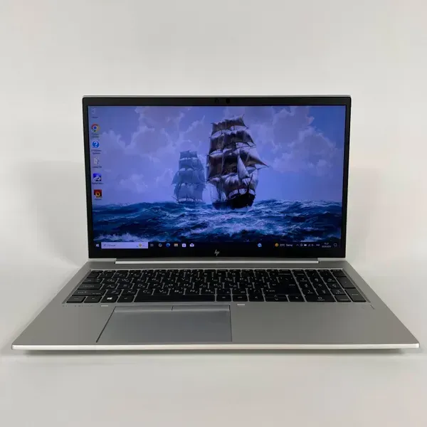 Ультрабук HP EliteBook 855 G7 / 15.6" (1920x1080) IPS / AMD Ryzen 5 Pro 4650U (6 (12) ядер по 2.1 - 4.0 GHz) / 16 GB DDR4 / 256 GB SSD / AMD Radeon RX Vega 6 / WebCam / TouchID б/в - зображення 2