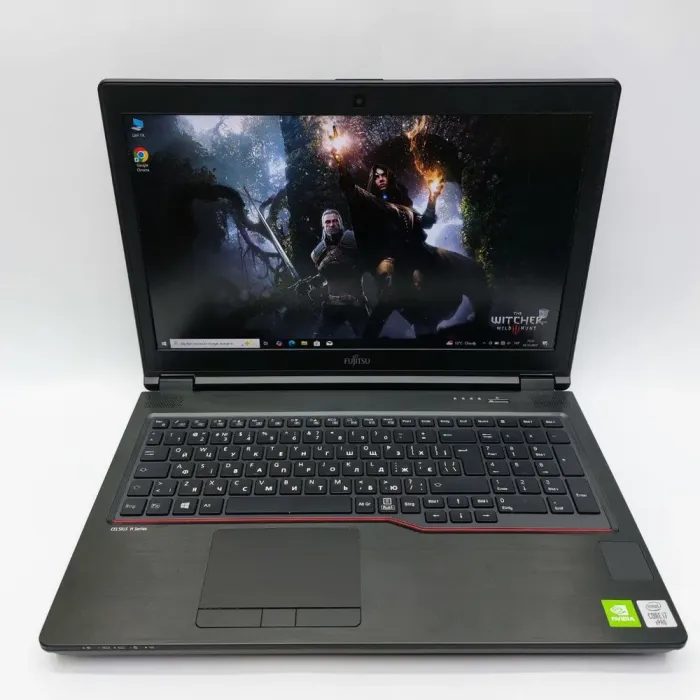 Мобільна робоча станція Fujitsu Celsius H7510 / 15,6" (1920x1080) IPS / Intel Core i7-10850H (6 (12) ядер по 2,7 - 5,1 ГГц) / 32 ГБ DDR4 / 512 ГБ SSD / nVidia Quadro T1000, 4 ГБ GDDR6, 128-біт / WebCam б/в - зображення 2