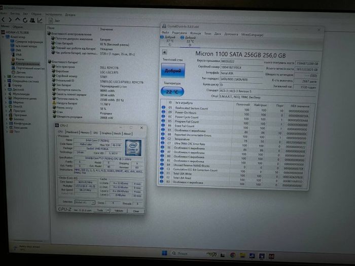 Мобільна робоча станція Dell Precision 7720 / 17,3" (1920x1080) IPS / Intel Core i7-7920HQ (4 (8) ядра по 3,1 - 4,1 ГГц) / 16 ГБ DDR4 / 512 ГБ SSD / nVidia Quadro P3000, 6 ГБ GDDR5, 192-біт / Веб-камера / Windows 11 Pro б/в - изображение 4