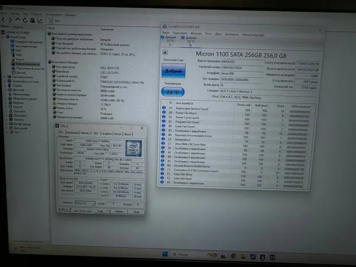 Мобільна робоча станція Dell Precision 7720 / 17,3" (1920x1080) IPS / Intel Core i7-7920HQ (4 (8) ядра по 3,1 - 4,1 ГГц) / 16 ГБ DDR4 / 512 ГБ SSD / nVidia Quadro P3000, 6 ГБ GDDR5, 192-біт / Веб-камера / Windows 11 Pro б/в - зображення 4