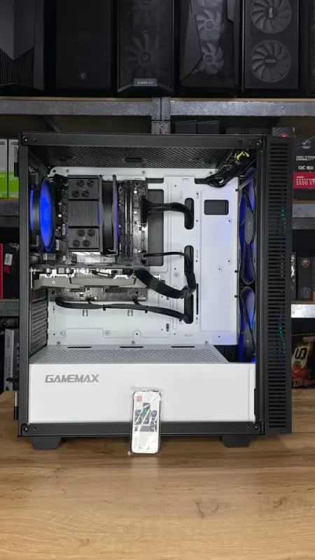 Ігровий ПК GameMax Aero Black Tower NEW / Intel Core i3-12100F (4 (8) ядер 3,3 - 4,3 ГГц) NEW / 16 ГБ DDR4 NEW / 500 ГБ SSD M.2 NEW / nVidia GeForce RTX 2060, 6 ГБ GDDR6, 192-bit / 650 Вт NEW б/в - зображення 5
