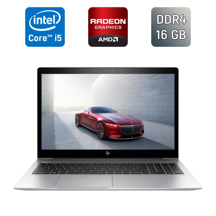 Ігровий ноутбук Б-класу HP EliteBook 850 G5 / 15,6" (1920x1080) IPS / Intel Core i5-8250U (4 (8) ядра по 1.6 - 3.4 GHz) / 16 GB DDR4 / 256 GB SSD / AMD Radeon RX 540, 2 GB GDDR5, 128-bit / WebCam / TouchID б/в - зображення 1