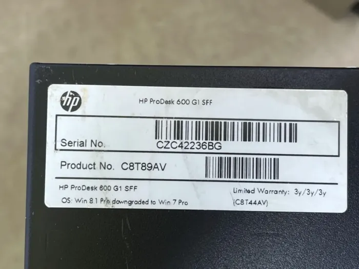 Комп'ютер HP ProDesk 600 G1 SFF / Intel Core i5-4460 (4 ядра по 3.2 - 3.4 GHz) / 16 GB DDR3 / 500 GB HDD / Intel HD Graphics 4600 б/в - зображення 13
