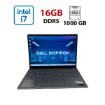 Ноутбук Dell Inspiron 7440 / 14" (2880x1800) IPS / Intel Core Ultra 7 155H (16 (22) ядер по 1.4 - 4.8 GHz) / 16 GB DDR5 / 1000 GB SSD / Intel Arc Graphics / WebCam б/в