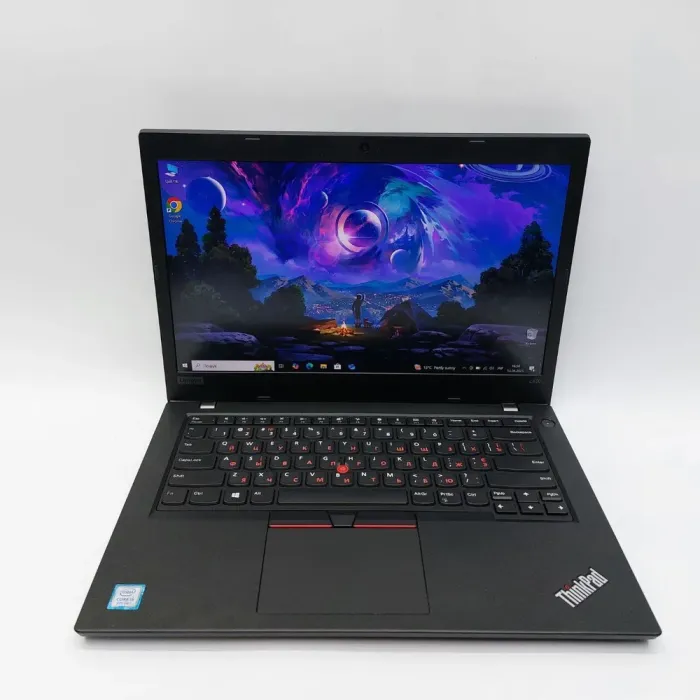 Ультрабук Lenovo ThinkPad L480 / 14" (1920x1080) IPS / Intel Core i5-8250U (4 (8) ядра по 1.6 - 3.4 GHz) / 16 GB DDR4 / 256 GB SSD / Intel UHD Graphics 620 / WebCam б/в - зображення 2