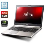 Мобільна робоча станція Fujitsu Celsius H770 / 15.6" (1920x1080) IPS / Intel Xeon E3-1505M v6 (4 (8) ядра по 3.0 - 4.0 GHz) / 32 GB DDR4 / 500 GB SSD / nVidia Quadro M2200, 4 GB GDDR5, 128-bit / WebCam / Windows 10 Pro б/в