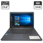 Ноутбук Asus E502M / 15.6" (1366x768) TN / Intel Celeron N2940 (4 ядра по 1.83 - 2.25 GHz) / 4 GB DDR3 / 120 GB SSD / Intel HD Graphics 505 / WebCam б/в