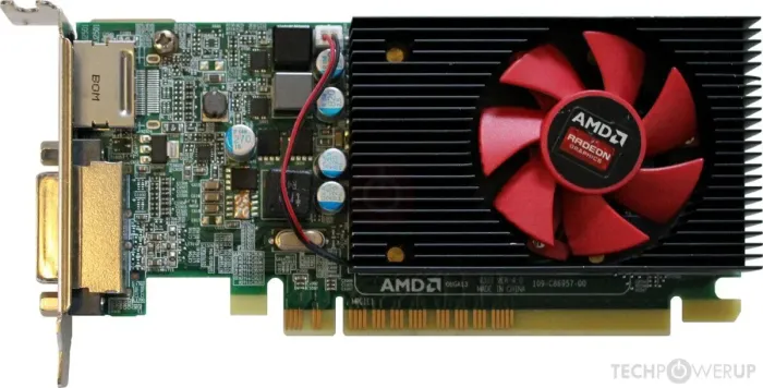 Дискретна відеокарта AMD Radeon R5 340X, 2 GB DDR3, 64-bit / 1x DVI, 1x DisplayPort / Для корпусів форм-фактора SFF б/в - зображення 1