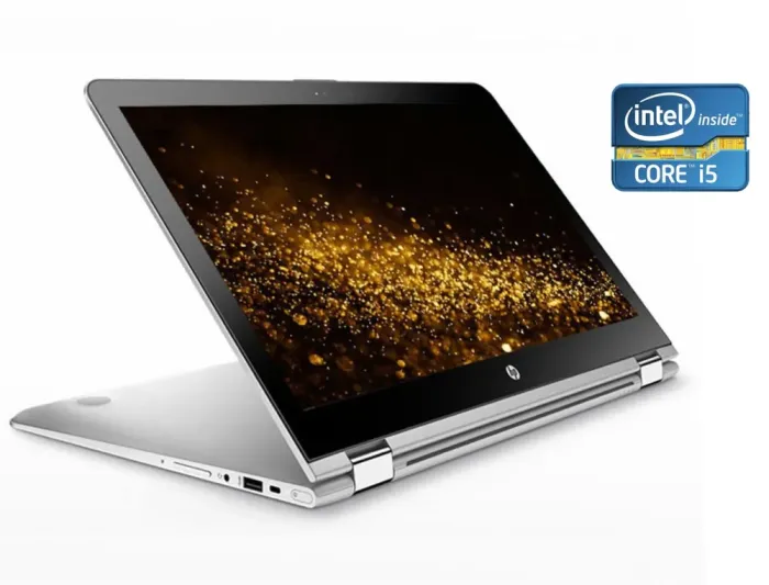 Ноутбук-трансформер HP Envy x360 m6-aq103ds / 15.6" (1920x1080) IPS Touch / Intel Core i5-7200U (2 (4) ядра по 2.5 - 3.1 GHz) / 16 GB DDR4 / 128 GB SSD M.2 + 1000 GB HDD / Intel HD Graphics 620 / WebCam б/в - зображення 1