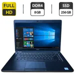 Ноутбук Dell Latitude 5490 / 14" (1920x1080) IPS / Intel Core i5-8250U (4 (8) ядра по 1.6 - 3.4 GHz) / 8 GB DDR4 / 256 GB SSD / Intel UHD Graphics 620 / WebCam б/в