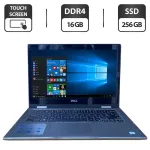 Ультрабук Б-клас Dell Inspiron 13 5000 (P69G) / 13.3" (1920x1080) IPS Touch / Intel Core i5-8250U (4 (8) ядра по 1.6 - 3.4 GHz) / 16 GB DDR4 / 256 GB SSD / Intel UHD Graphics 620 / WebCam / HDMI б/в