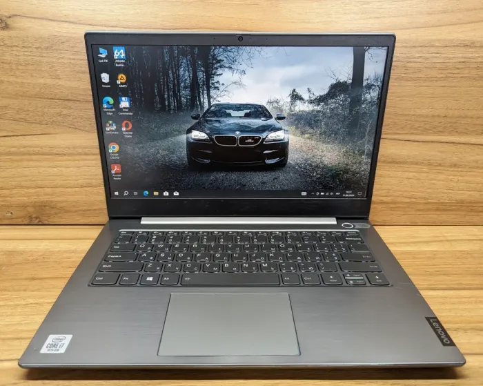 Ультрабук Lenovo ThinkBook 14-IML / 14" (1920x1080) IPS / Intel Core i7-10510U (4 (8) ядра по 1.8 - 4.9 GHz) / 16 GB DDR4 / 480 GB SSD / Intel UHD Graphics / WebCam / TouchID / Windows 10 б/в - зображення 2