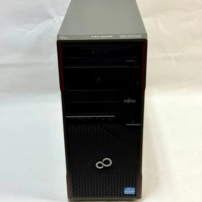 Комп'ютер Fujitsu Celsius W410 Tower / Intel Core i7-2600 (4 (8) ядра по 3.4 - 3.8 GHz) / 16 GB DDR3 / 240 GB SSD + 500 GB HDD / Intel HD Graphics 2000 / DVD-ROM б/в - зображення 2