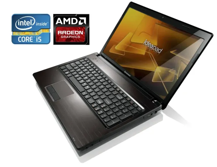Ноутбук Б-клас Lenovo IdeaPad G570 / 15.6" (1366x768) TN / Intel Core i5-2430M (2 (4) ядра по 2.4 - 3.0 GHz) / 8 GB DDR3 / 256 GB SSD / AMD Radeon HD 6370M, 1 GB GDDR3, 128-bit / WebCam / DVD-RW б/в - зображення 1