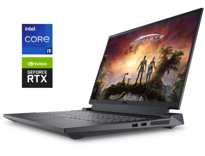 Ігровий ноутбук Dell G16 7630 / 16" (2560x1600) IPS / Intel Core i9-13900HX (24 (32) ядра по 3.9 - 5.4 GHz) / 16 GB DDR5 / 1000 GB SSD / nVidia GeForce RTX 4070, 8 GB GDDR6, 128-bit / WebCam / Win 11 Home - зображення 1