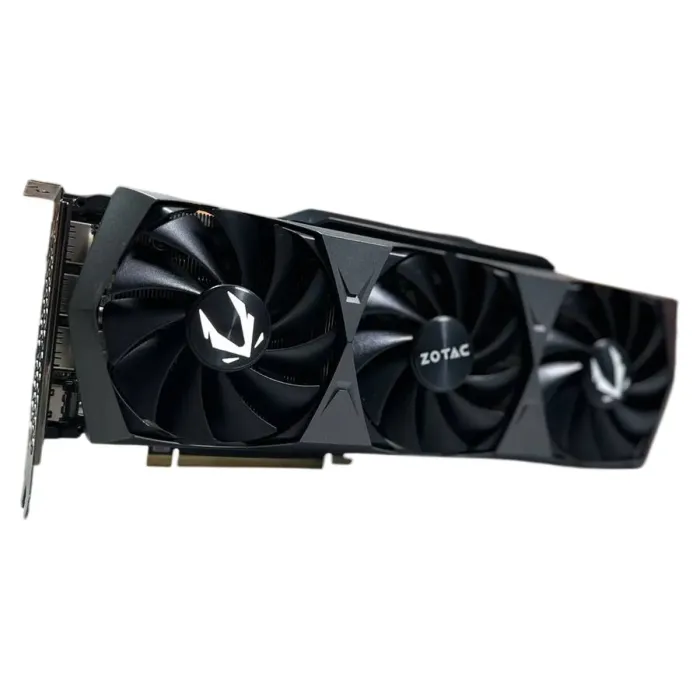 Дискретна відеокарта Zotac GeForce RTX 3080 Trinity OC, 10 GB GDDR6X, 320-bit / 1x HDMI, 3x DisplayPort / (ZT-A30800J-10P) б/в - зображення 1