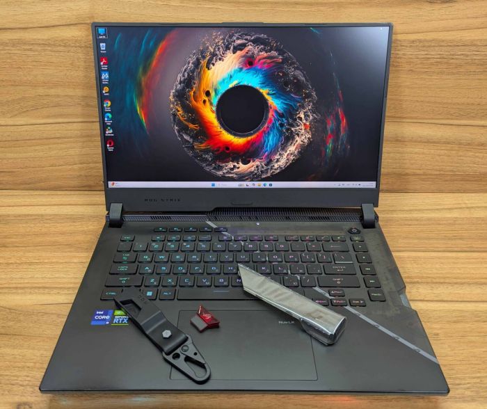 Ігровий ноутбук Asus ROG Strix Scar G533Z / 15.6" (2560x1440) IPS / Intel Core i9-12900H (14 (20) ядер по 3.8 - 5.0 GHz) / 32 GB DDR5 / 1000 GB SSD / nVidia GeForce RTX 3070 Ti, 8 GB GDDR6X, 256-bit / HDMI / Windows 11 б/в - зображення 8