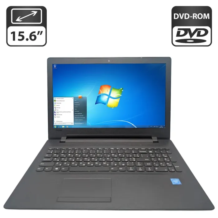 Ноутбук Lenovo IdeaPad 110-15IBR / 15.6" (1366x768) TN / Intel Celeron N3060 (2 ядра по 1.6 - 2.48 GHz) / 2 GB DDR3 / 320 GB HDD / Intel HD Graphics 405 / WebCam / DVD-ROM б/в - изображение 1