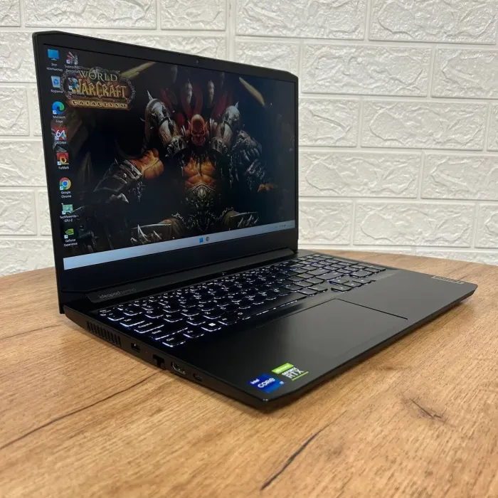 Ігровий ноутбук Б-клас Lenovo IdeaPad Gaming 3 15IHU6 / 15.6" (1920x1080) IPS / Intel Core i7-11370H (4 (8) ядра по 3.0 - 4.8 GHz) / 8 GB DDR4 / 256 GB SSD + 1000 GB HDD / nVidia GeForce RTX 3050, 4 GB GDDR6, 128-bit / WebCam б/в - зображення 4